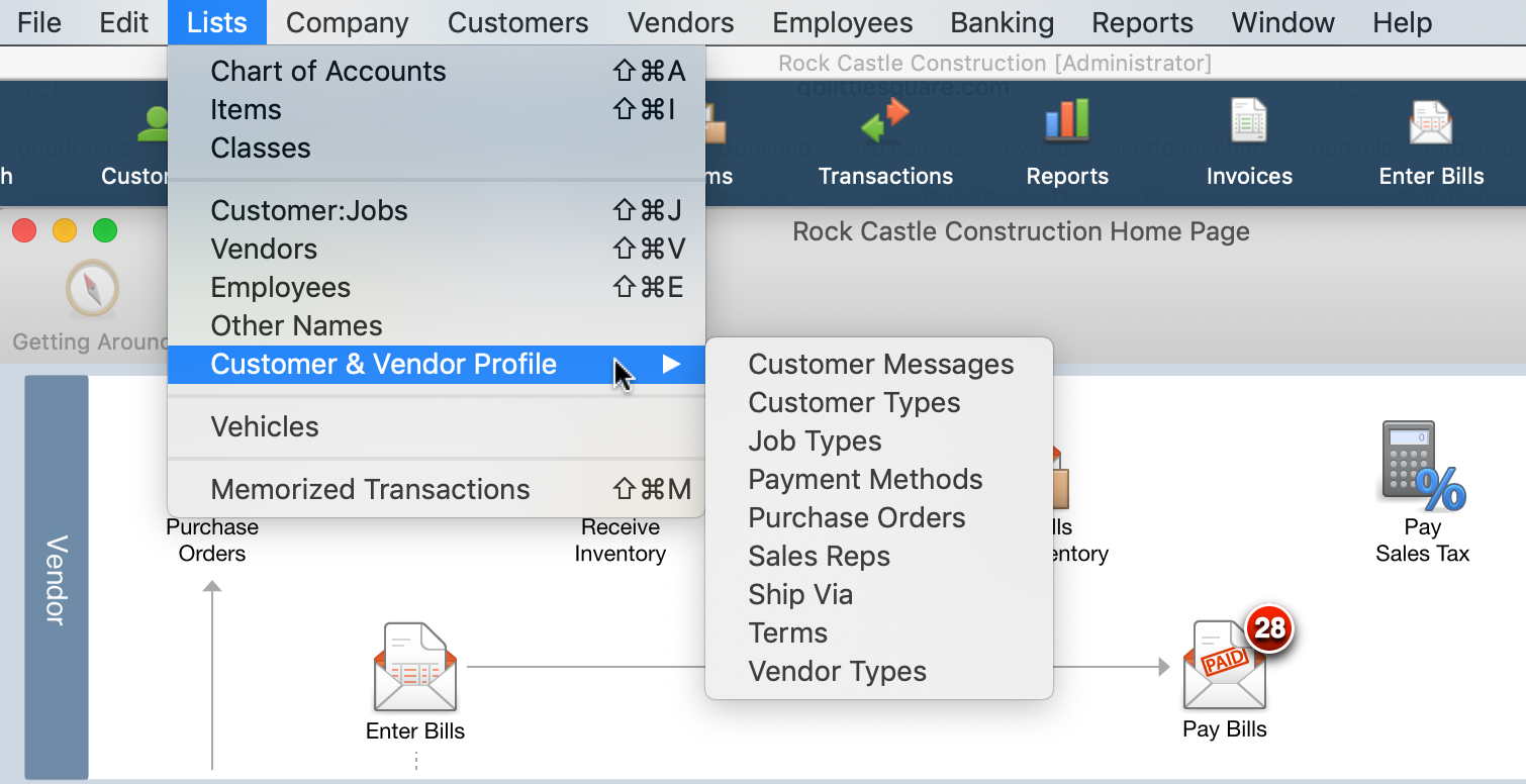 can you print the chart of accounts in quickbooks for the mac